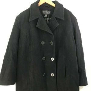 Centigrade Outerwear Black Wool Coat Size 1X